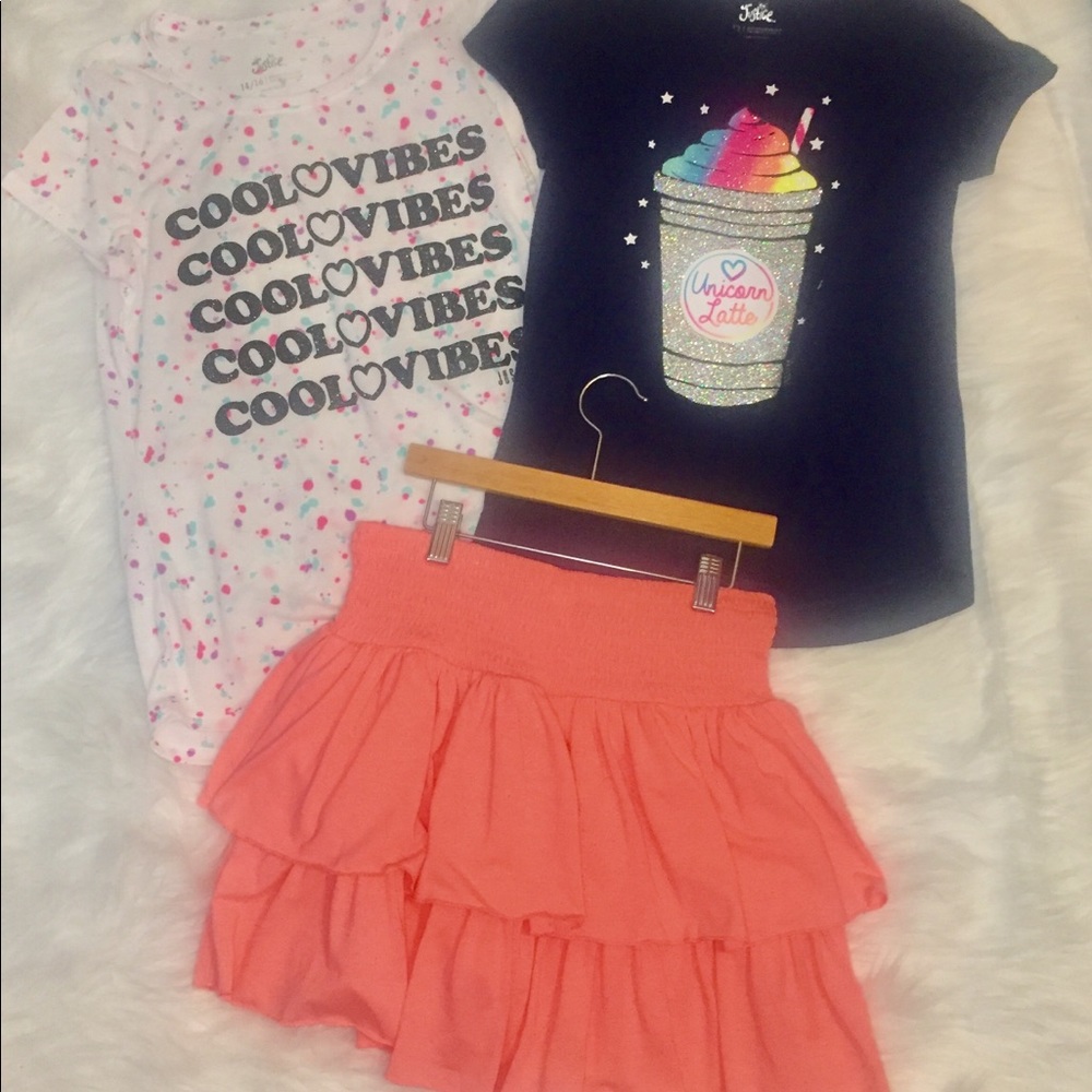 Justice Girl’s 3 piece lot size 14/16